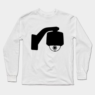 CCTV camera silhouette Long Sleeve T-Shirt